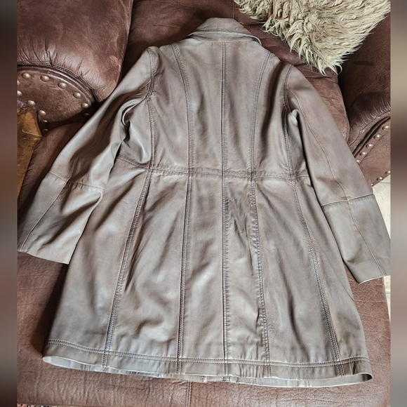 Sundance Carmicheal Leather Trenchcoat in Tuape | Size XL - Picture 11 of 14
